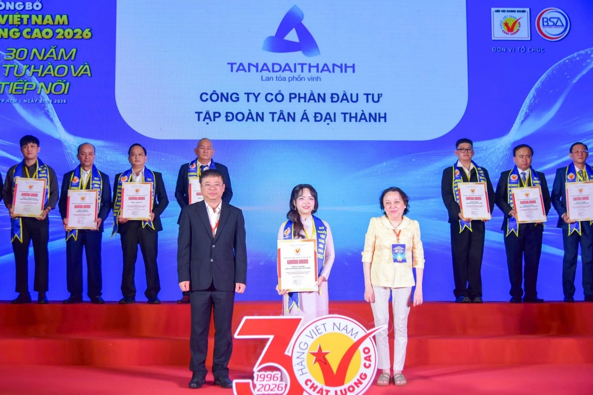 Tân Á Đại Thành: 20 năm liên tiếp được vinh danh hàng Việt Nam chất lượng cao