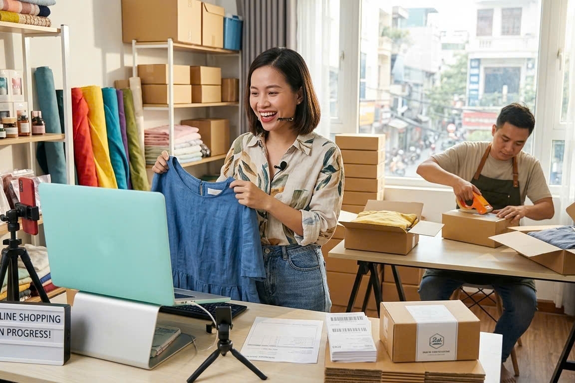 Bán hàng online: Tính thuế trên toàn bộ doanh thu, không phải tiền thực nhận