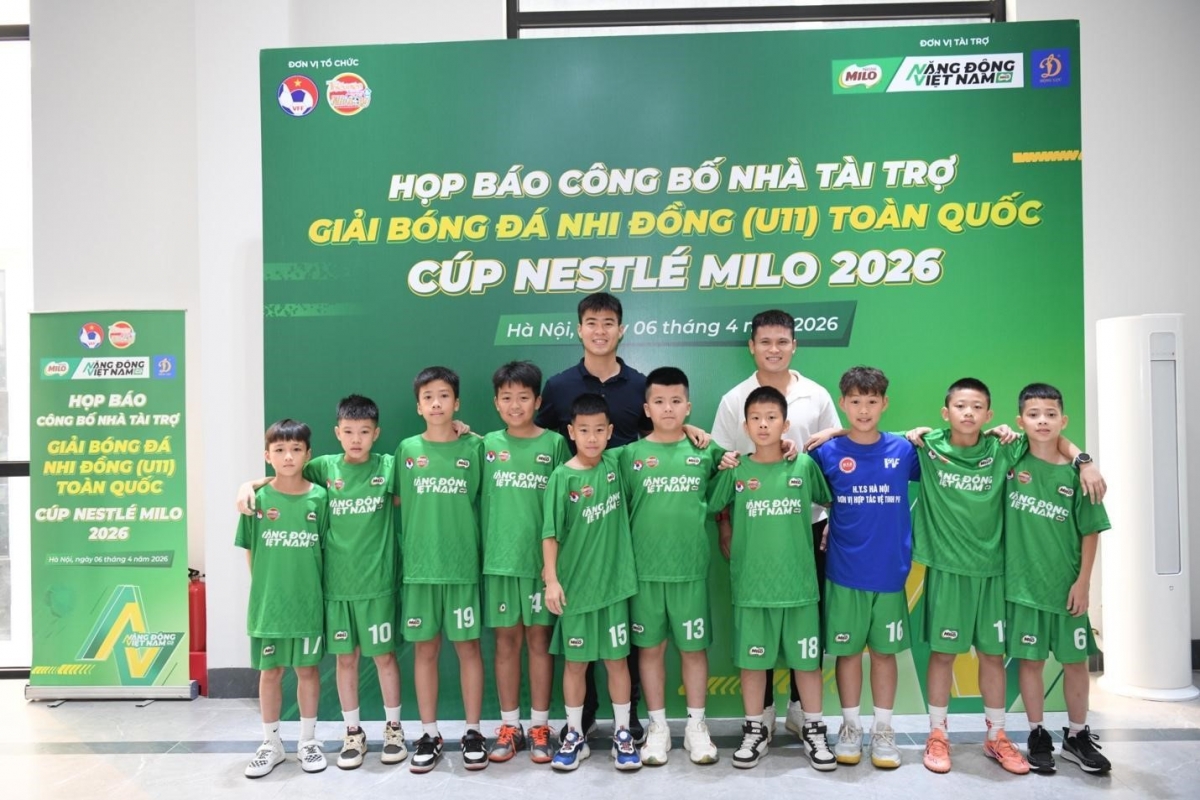 Nestlé Milo tiếp tục đồng hành truyền cảm hứng năng động cho Giải Bóng đá Nhi đồng (U11) toàn quốc 2026 Nestlé Milo tiếp tục đồng hành truyền cảm hứng năng động cho Giải Bóng đá Nhi đồng (U11) toàn quốc 2026