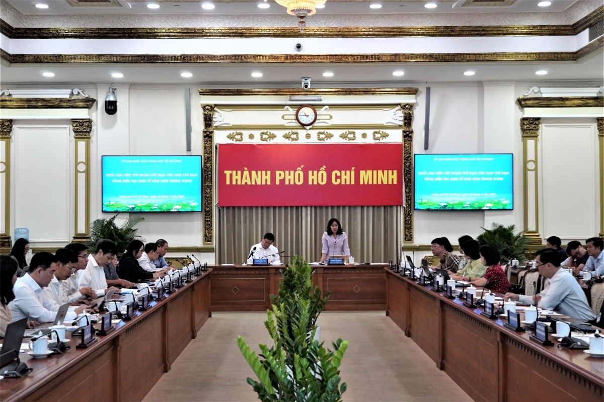 TP. Hồ Chí Minh đẩy nhanh Tổng điều tra kinh tế 2026, đảm bảo chất lượng dữ liệu và tiến độ