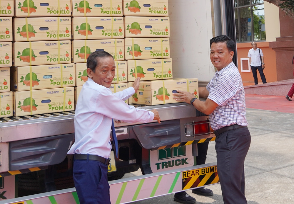 Lô bưởi đầu tiên của Đồng Tháp xuất khẩu sang 