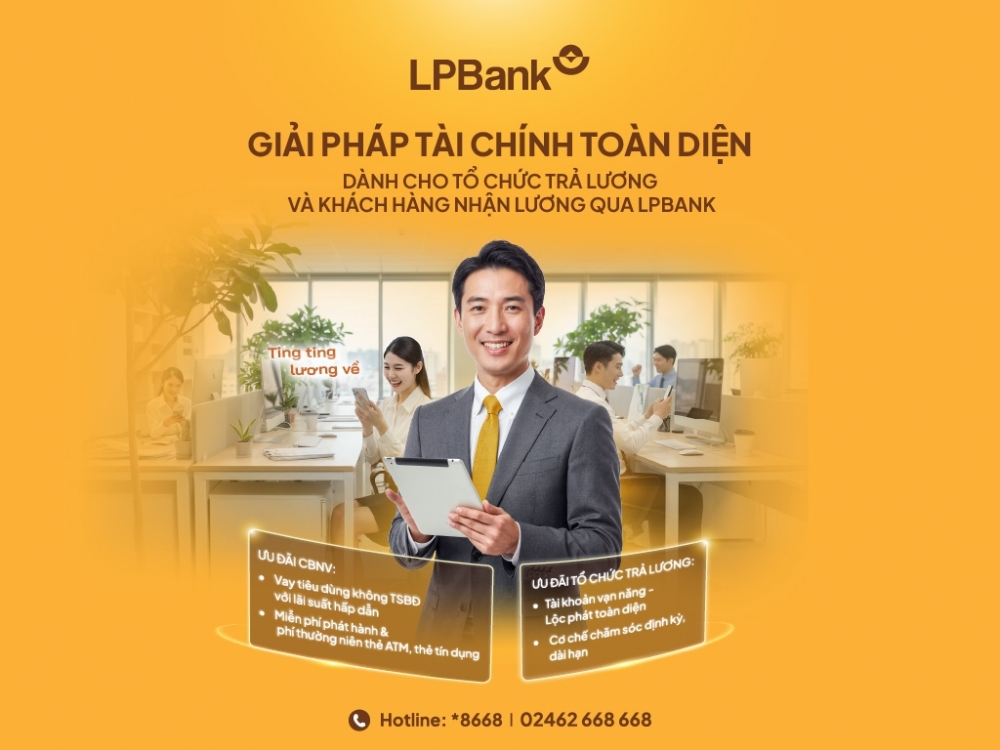 Giải pháp tài chính toàn diện từ LPBank: Hướng đi giúp doanh nghiệp tối ưu vận hành và nguồn lực. Giải pháp tài chính toàn diện từ LPBank: Hướng đi giúp doanh nghiệp tối ưu vận hành và nguồn lực.