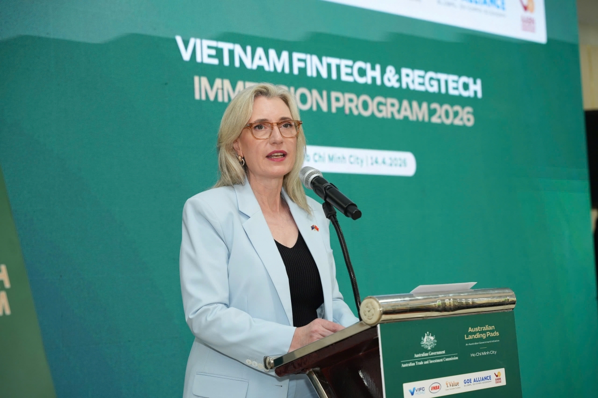 Bà Emma McDonald (Tham tán Thương mại và Đầu tư Cấp cao Chính phủ Australia) phát biểu khai mạc sự kiện. Bà Emma McDonald (Tham tán Thương mại và Đầu tư Cấp cao Chính phủ Australia) phát biểu khai mạc sự kiện.