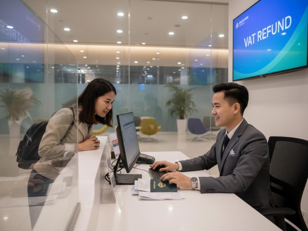 Khách xuất cảnh làm thủ tục tại sân bay. 
