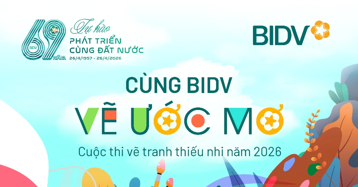 BIDV phát động cuộc thi vẽ tranh thiếu nhi “Cùng BIDV vẽ ước mơ”
