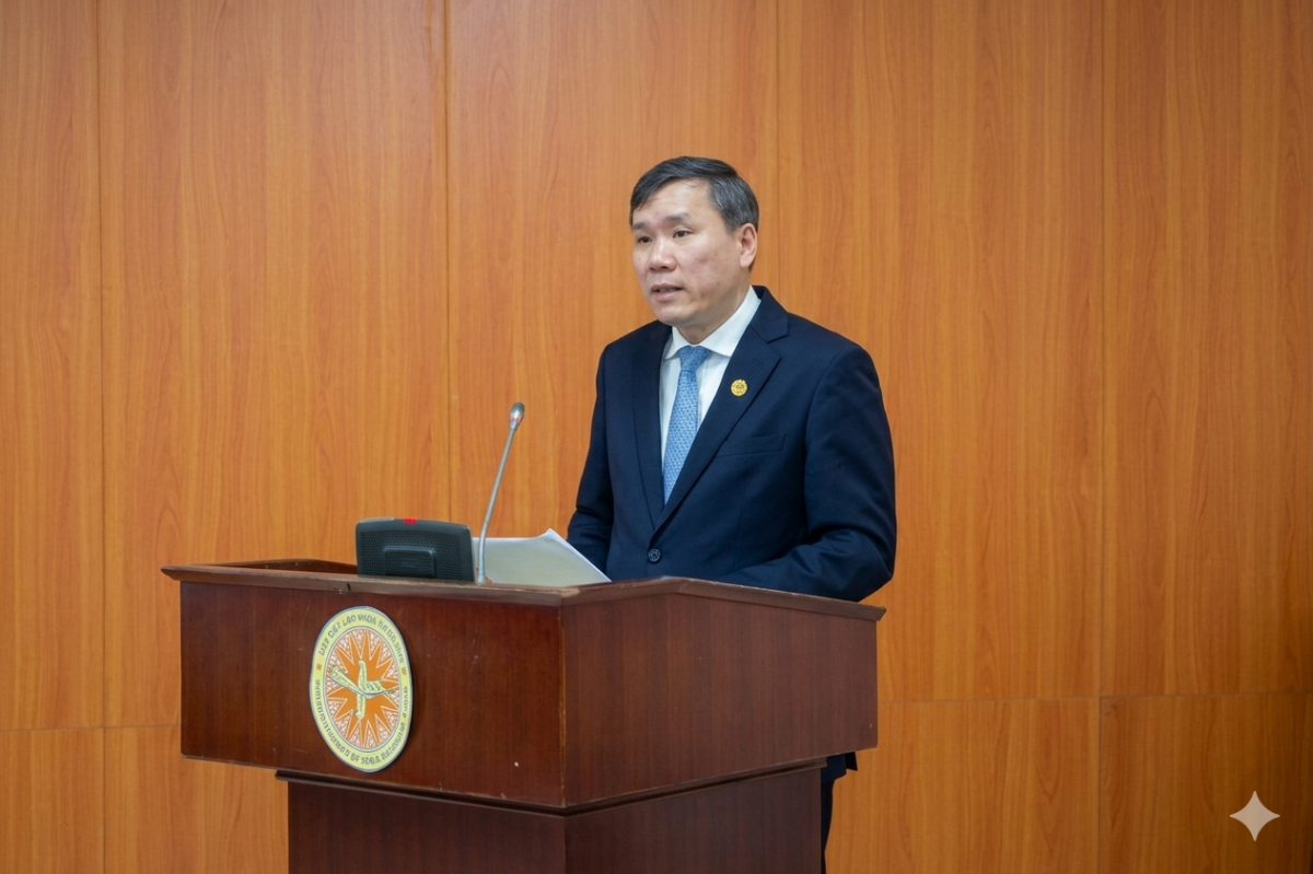 Giáo sư, Tiến sĩ Lê Văn Lợi, Ủy viên Trung ương Đảng khóa XIV, Chủ tịch Viện Hàn lâm Khoa học xã hội Việt Nam.