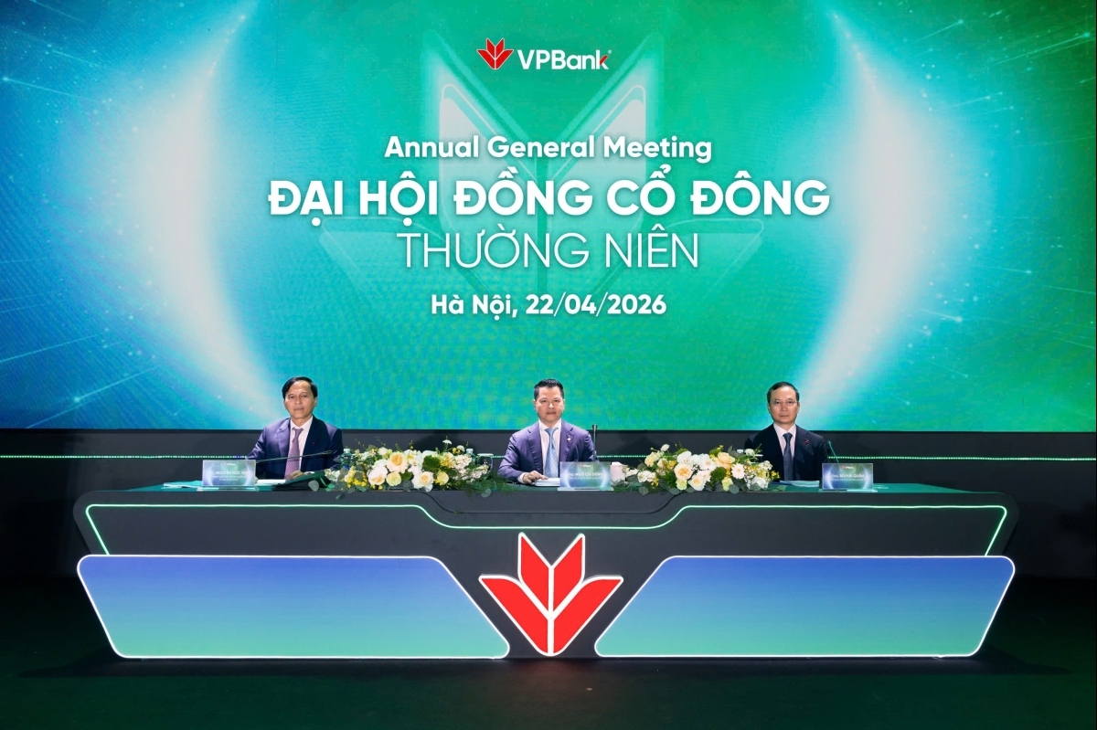 ĐHĐCĐ 2026 VPBank: Mục tiêu tín dụng gần 1,3 triệu tỷ đồng trong năm nay