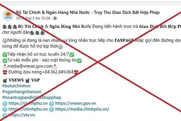Cảnh báo thủ đoạn giả mạo Bộ Tài chính để lừa “thu hồi tiền bị chiếm đoạt”