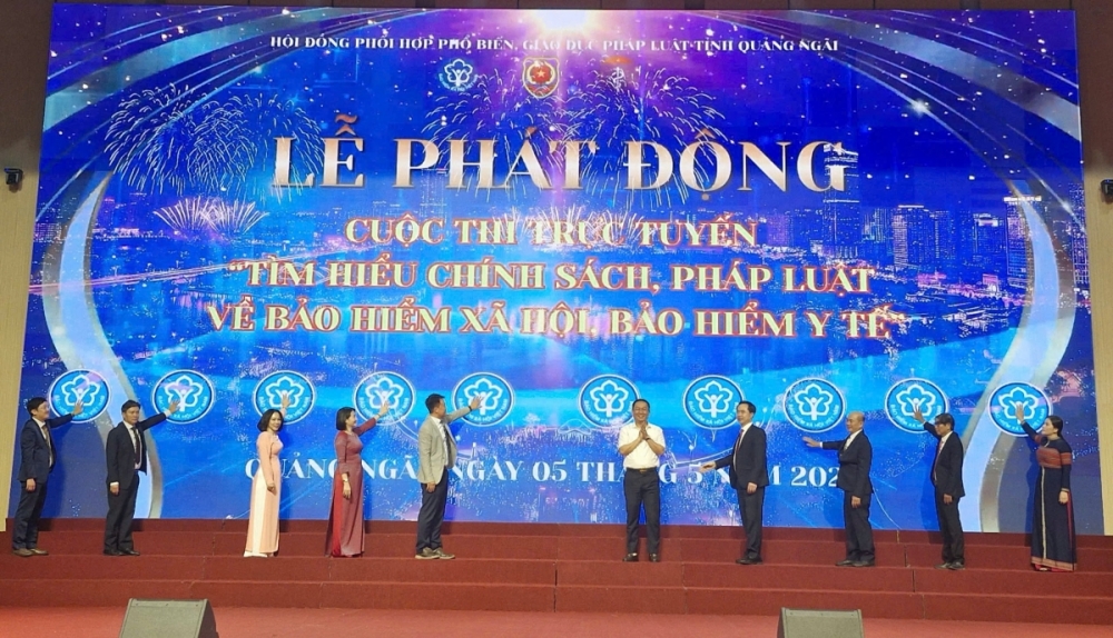 Quảng Ngãi phát động Cuộc thi trực tuyến tìm hiểu chính sách, pháp luật bảo hiểm xã hội, bảo hiểm y tế
