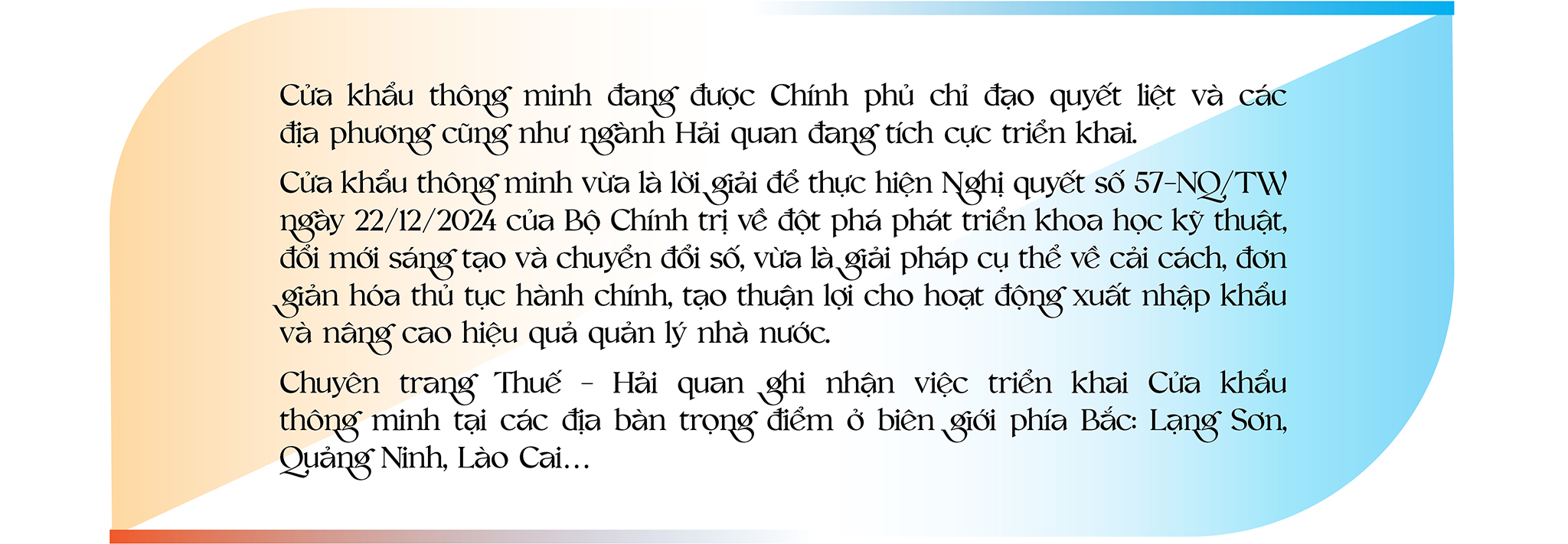 EMAGAZINE: Cửa khẩu thông minh: Bước tiến chuyển đổi số trong xuất nhập khẩu. Bài 1: Lạng Sơn-Nơi đặt nền móng chuyển đổi số cho lộ trình Cửa khẩu thông minh