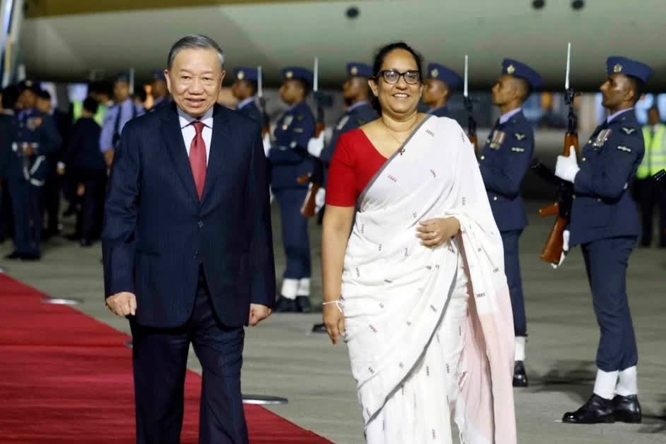 Tổng Bí thư, Chủ tịch nước Tô Lâm bắt đầu thăm cấp Nhà nước tới Sri Lanka