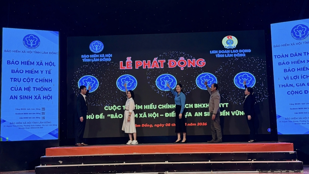 Lâm Đồng: Phát động cuộc thi trực tuyến tìm hiểu chính sách bảo hiểm xã hội, bảo hiểm y tế