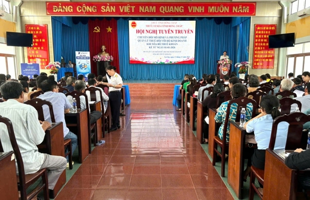 Thuế tỉnh Đồng Tháp: Phấn đấu thu ngân sách 6 tháng đầu năm đạt trên 60% dự toán