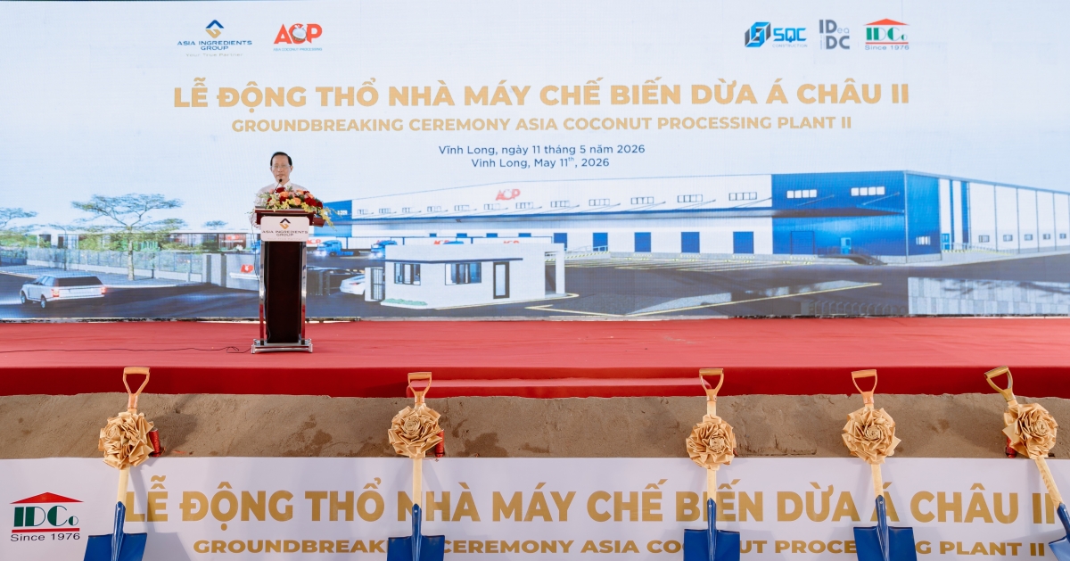 tap-doan-a-chau-nha-may-dua Tập đoàn Nguyên liệu Á Châu động thổ nhà máy chế biến dừa công nghệ cao