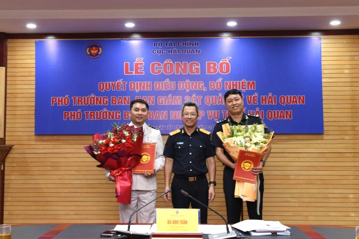 Điều động, bổ nhiệm lãnh đạo hai Ban thuộc Cục Hải quan