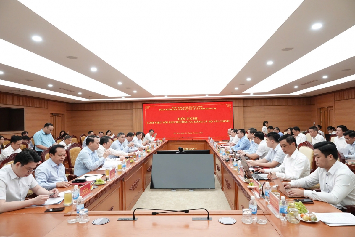 Đoàn Kiểm tra, giám sát số 12 làm việc với Ban Thường vụ Đảng uỷ Bộ Tài chính Đoàn Kiểm tra, giám sát số 12 làm việc với Ban Thường vụ Đảng uỷ Bộ Tài chính