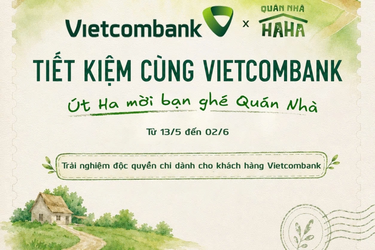 Cơ hội trải nghiệm không gian ghi hình Quán Nhà Haha ngoài đời thực cùng Vietcombank