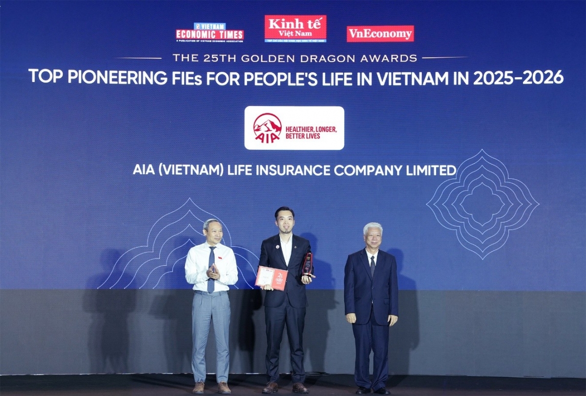 AIA Việt Nam được vinh danh tại Giải thưởng Rồng Vàng năm 2026 AIA Việt Nam được vinh danh tại Giải thưởng Rồng Vàng năm 2026
