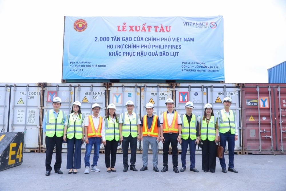 Thực hiện rút bã cho 750 tấn gạo viện trợ cho Philippines