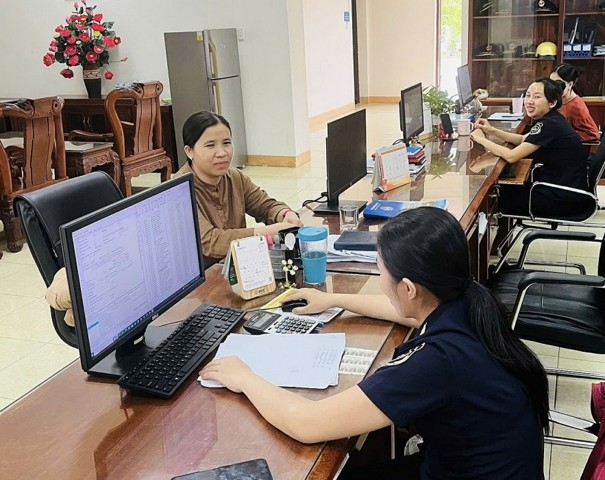Hoạt động nghiệp vụ của công chức Chi cục Hải quan khu vực XII. Ảnh: Tư liệu. 
