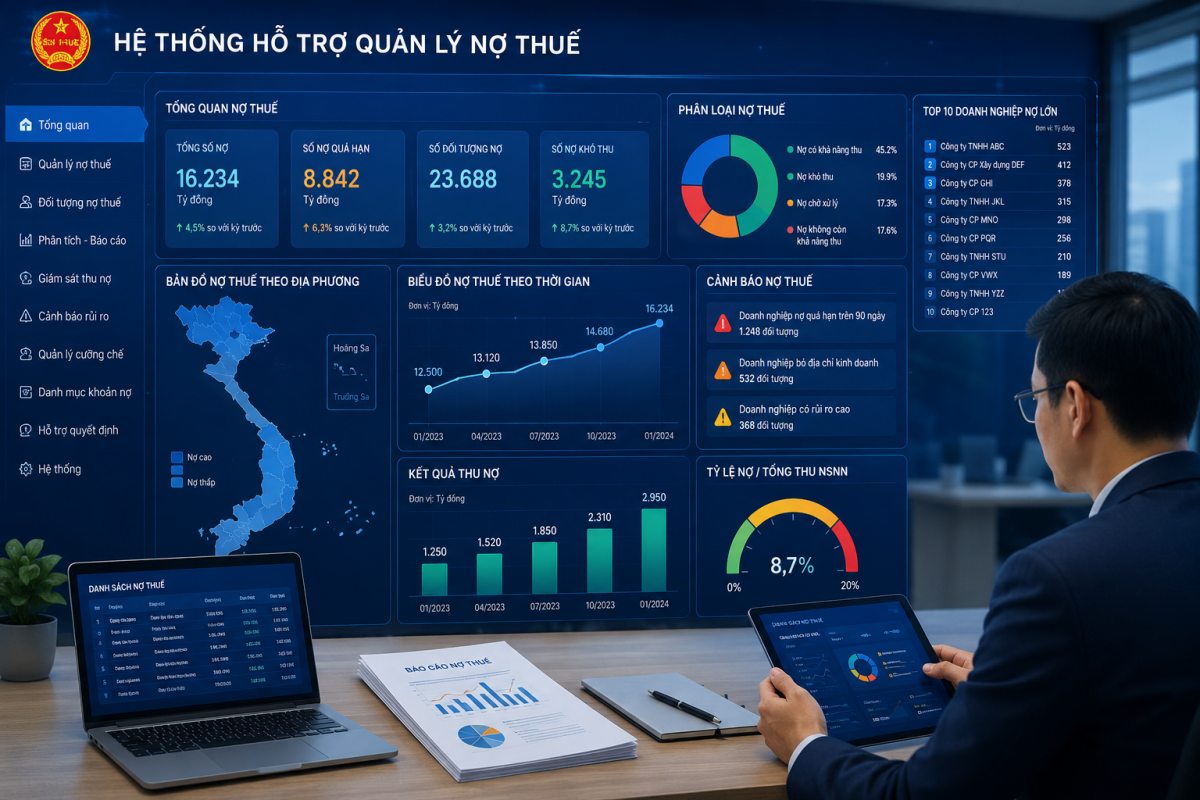 Trợ lý ảo AI: bước đột phá trong quản lý và cưỡng chế nợ thuế