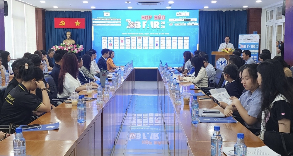 JOB FAIR UFM 2026 quy tụ trên 60 doanh nghiệp với hơn 4.000 vị trí việc làm JOB FAIR UFM 2026 quy tụ trên 60 doanh nghiệp với hơn 4.000 vị trí việc làm