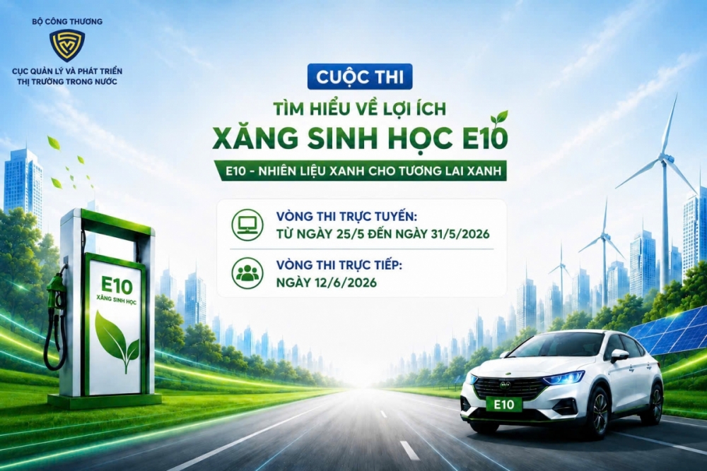 Phát động Cuộc thi Tìm hiểu lợi ích của xăng sinh học E10