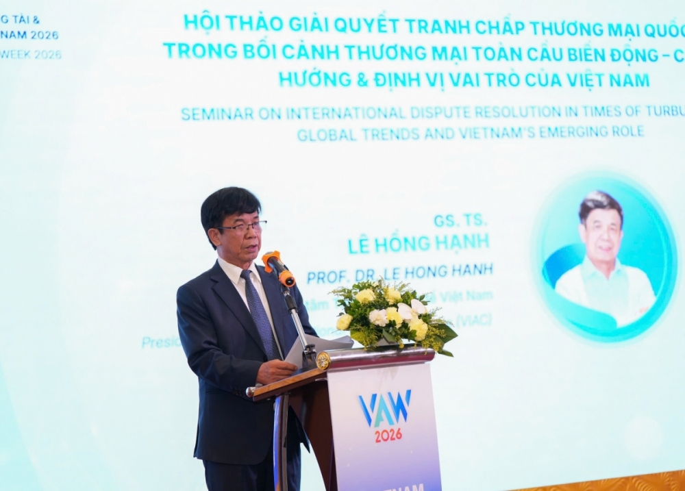 GS.TS. Lê Hồng Hạnh, Chủ tịch Trung tâm Trọng tài Quốc tế Việt Nam (VIAC) GS.TS. Lê Hồng Hạnh, Chủ tịch Trung tâm Trọng tài Quốc tế Việt Nam (VIAC)