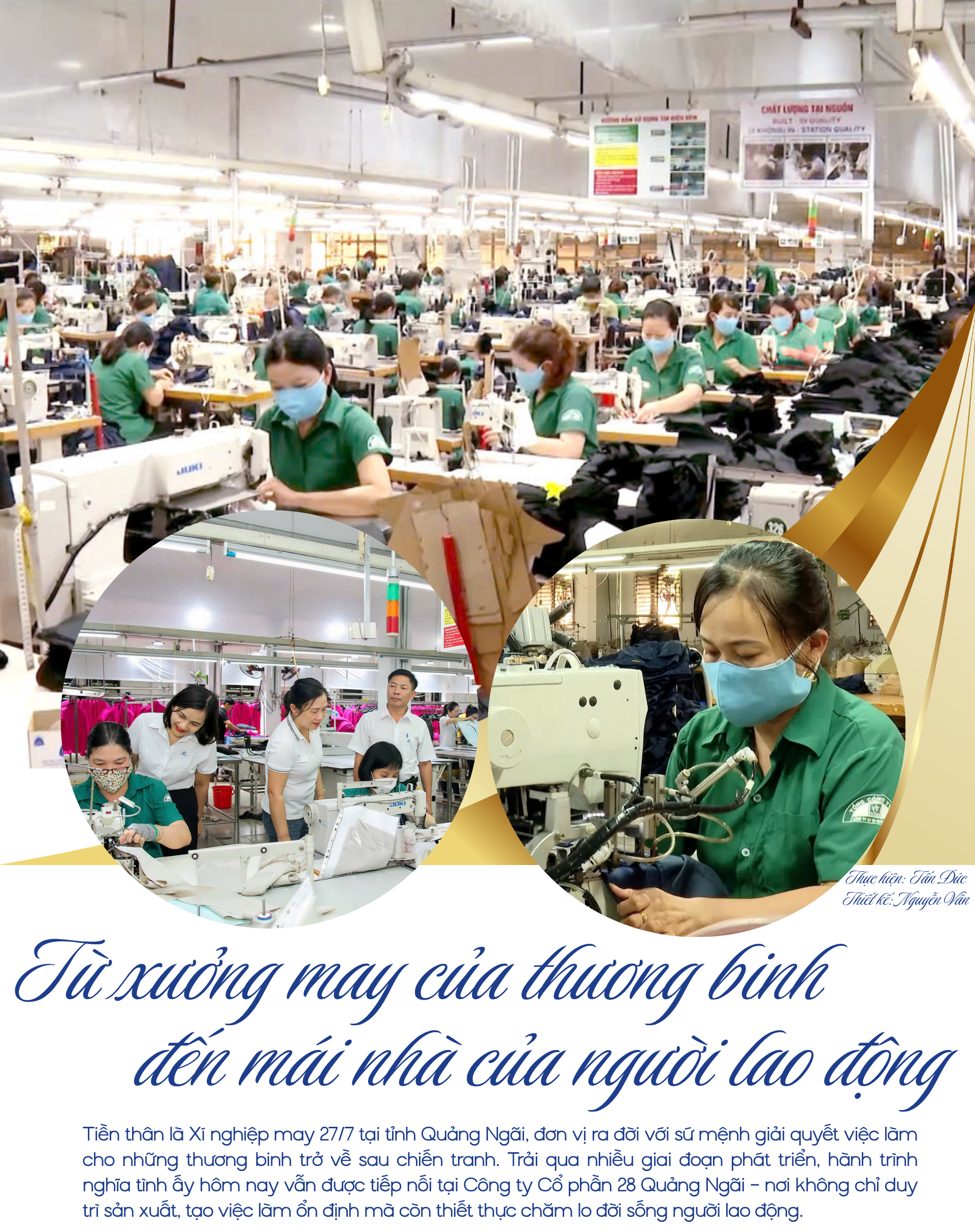 Từ xưởng may của thương binh đến mái nhà của người lao động