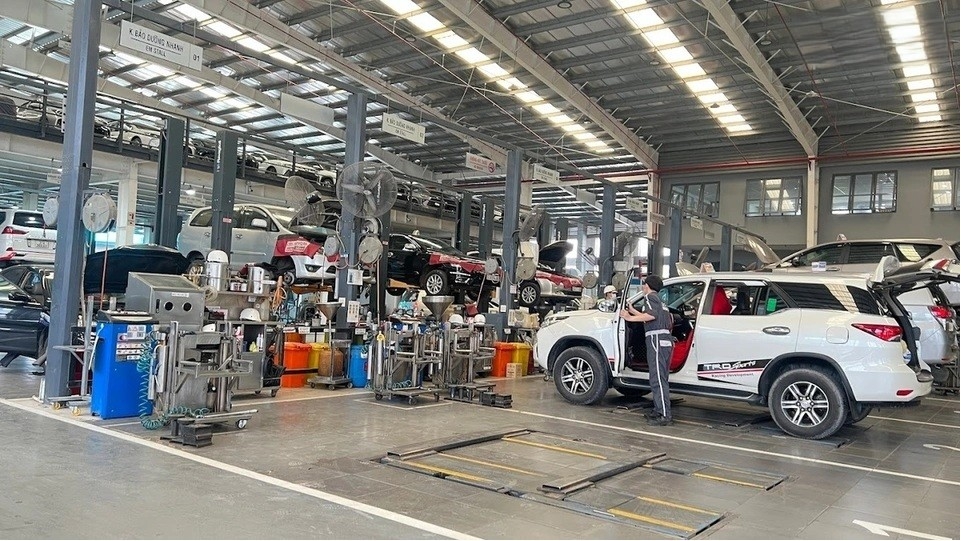 Xưởng sản xuất, bảo hành của hãng xe Toyota.