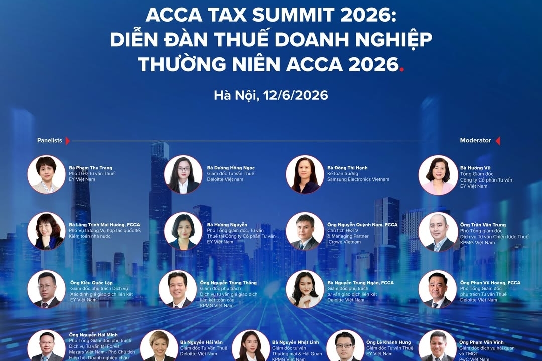 ACCA Tax Summit 2026 trở lại với loạt chủ đề “nóng” về thuế doanh nghiệp