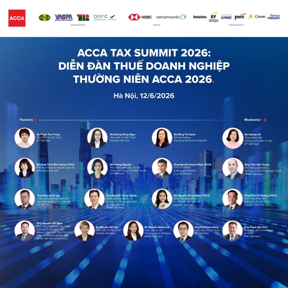 ACCA Tax Summit 2026 trở lại với loạt chủ đề “nóng” về thuế doanh nghiệp