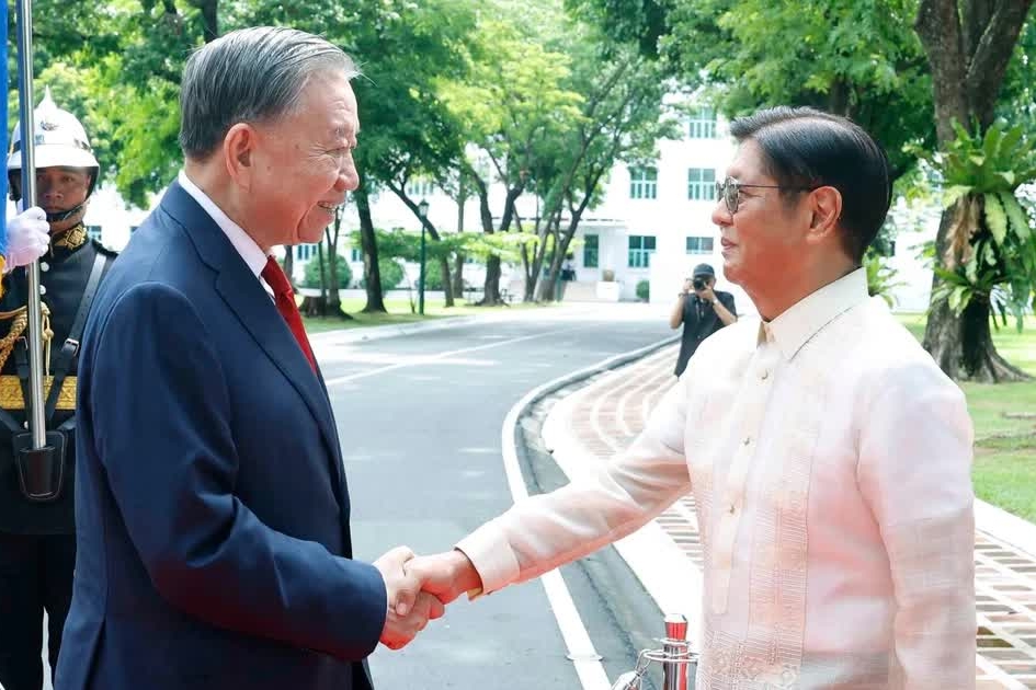 Lễ đón Tổng Bí thư, Chủ tịch nước Tô Lâm thăm cấp Nhà nước Philippines