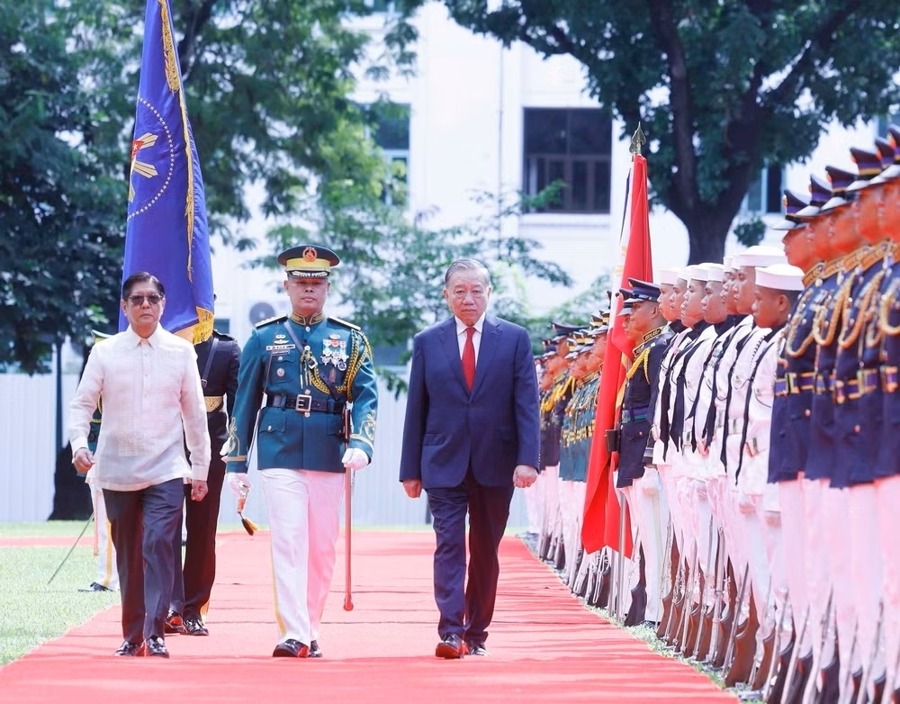 Lễ đón Tổng Bí thư, Chủ tịch nước Tô Lâm thăm cấp Nhà nước Philippines Lễ đón Tổng Bí thư, Chủ tịch nước Tô Lâm thăm cấp Nhà nước Philippines