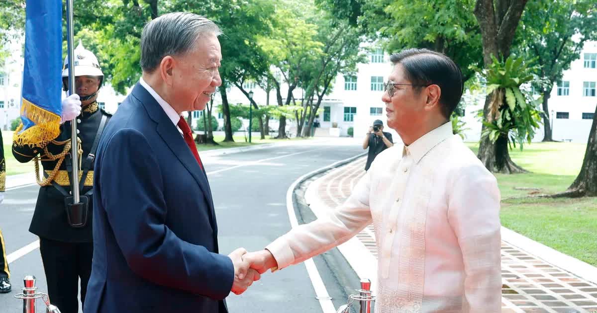 Lễ đón Tổng Bí thư, Chủ tịch nước Tô Lâm thăm cấp Nhà nước Philippines Lễ đón Tổng Bí thư, Chủ tịch nước Tô Lâm thăm cấp Nhà nước Philippines