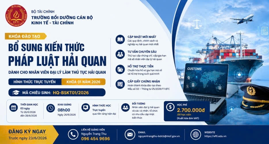 Mở lớp cập nhật kiến thức pháp luật hải quan cho nhân viên đại lý hải quan