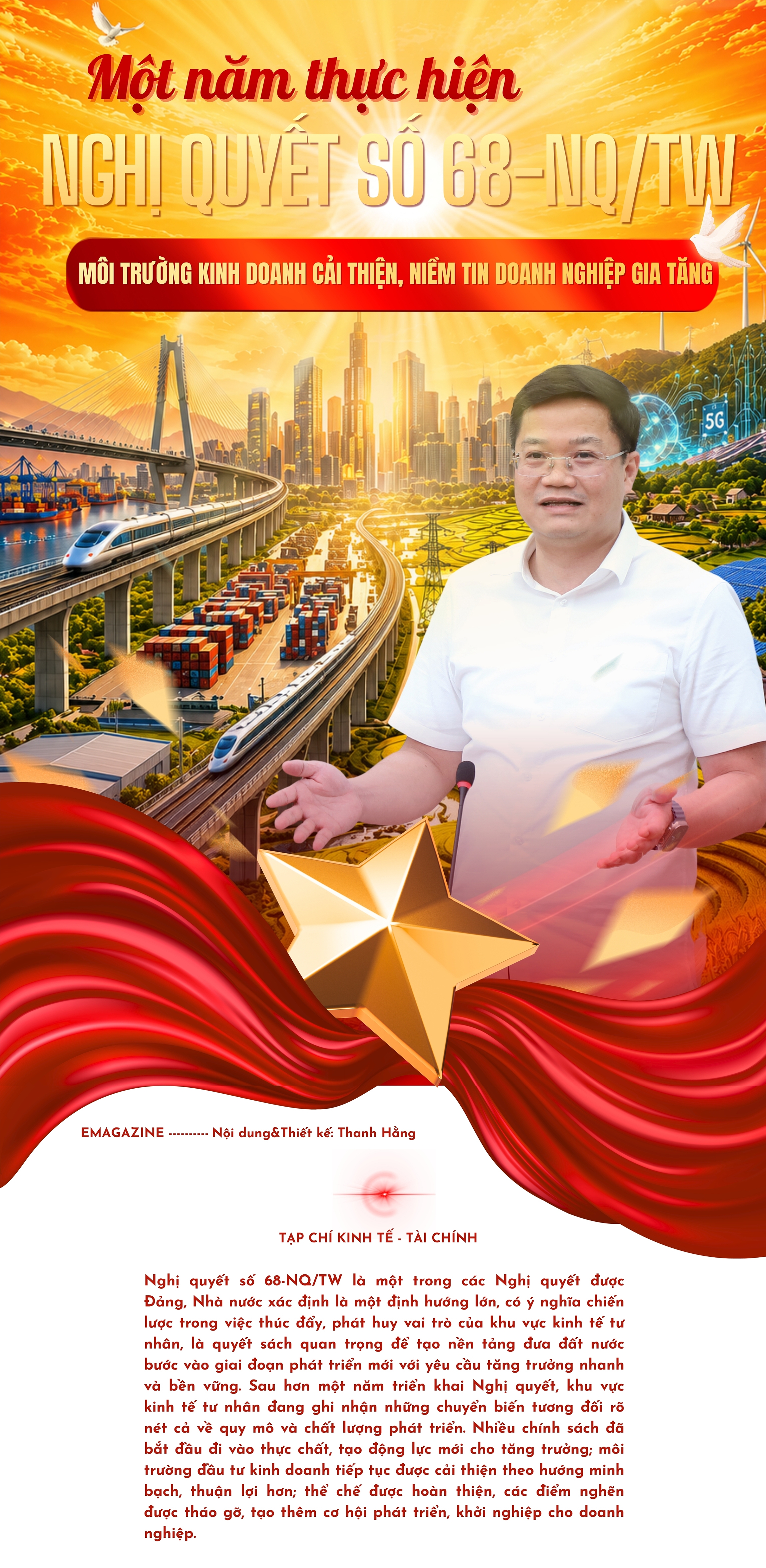 EMAGAZINE: Một năm thực hiện Nghị quyết 68-NQ/TW: Môi trường kinh doanh cải thiện, niềm tin doanh nghiệp gia tăng