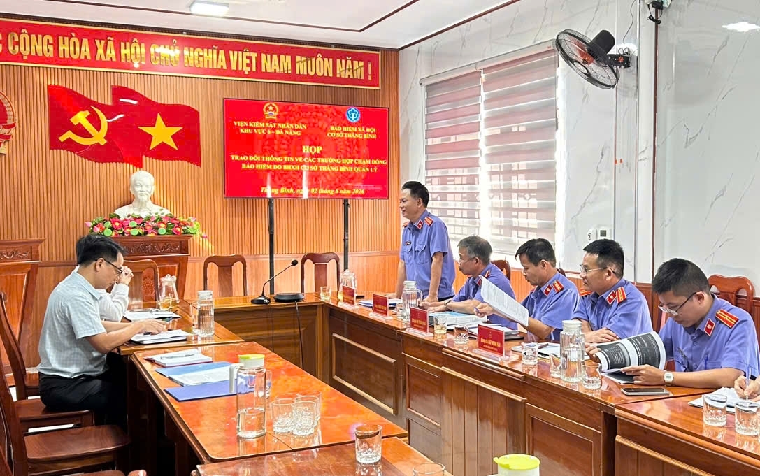 TP. Đà Nẵng: Viện Kiểm sát nhân dân khu vực 6 phối hợp xử lý đơn vị nợ bảo hiểm xã hội