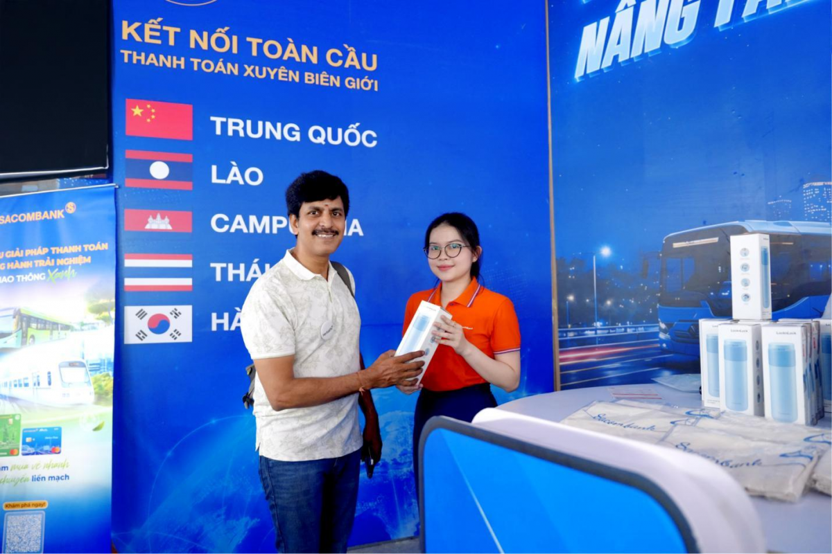 Mở rộng QR tới 8 thị trường, SACOMBANK hút khách quốc tế