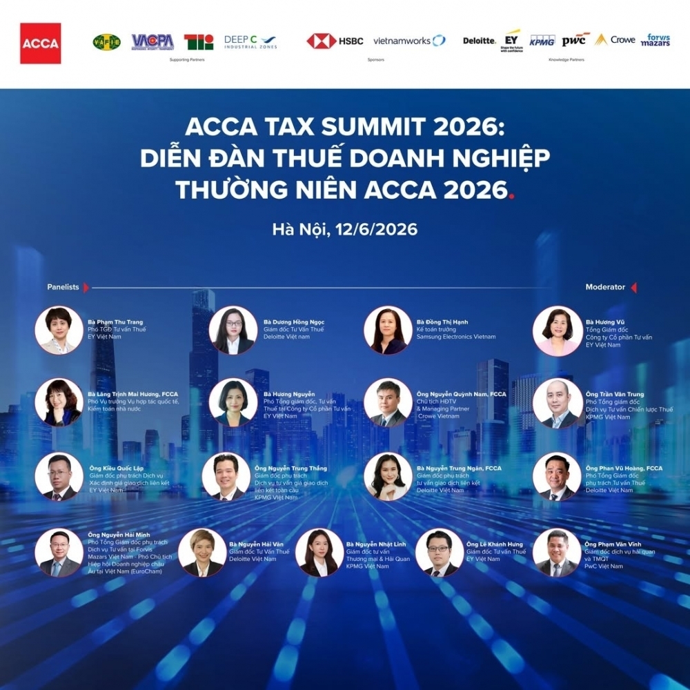Diễn đàn thuế thường niên ACCA 2026 diễn ra ngày 12/6