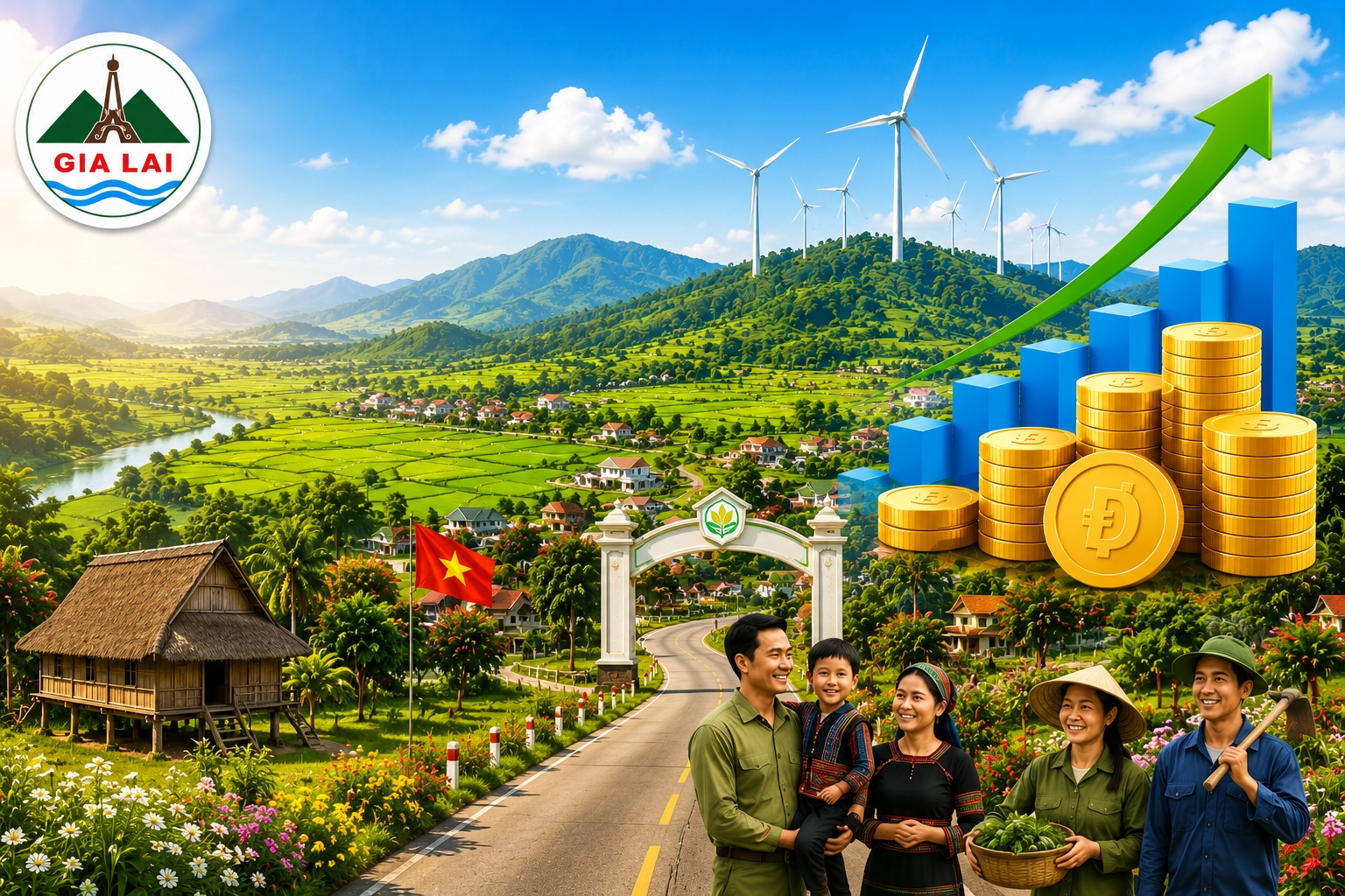 INFOGRAPHIC: Gia Lai phân bổ gần 3.000 tỷ đồng cho các Chương trình mục tiêu quốc gia năm 2025