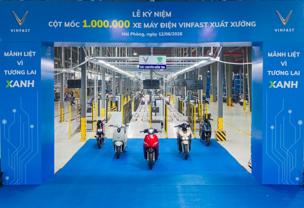 Vinfast xuất xưởng chiếc xe máy điện thứ một triệu Vinfast xuất xưởng chiếc xe máy điện thứ một triệu