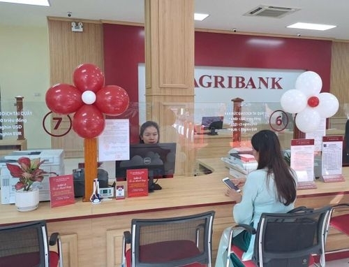 Khách hàng đến giao dịch tại Agribank. Khách hàng đến giao dịch tại Agribank.