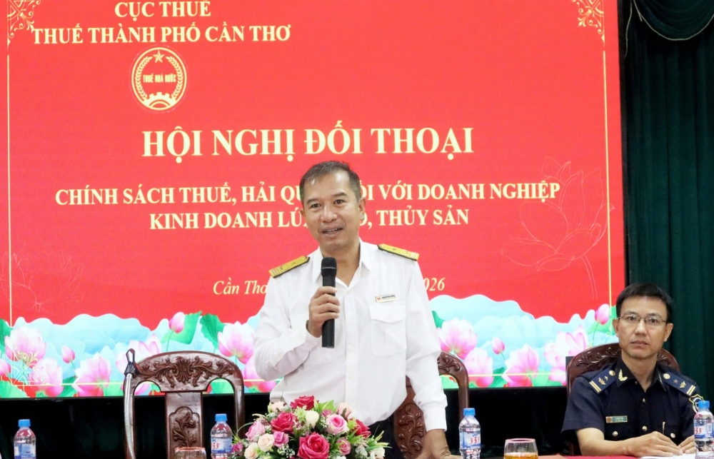 Cần Thơ: Đối thoại chính sách thuế, hải quan với doanh nghiệp kinh doanh lúa, gạo, thủy sản