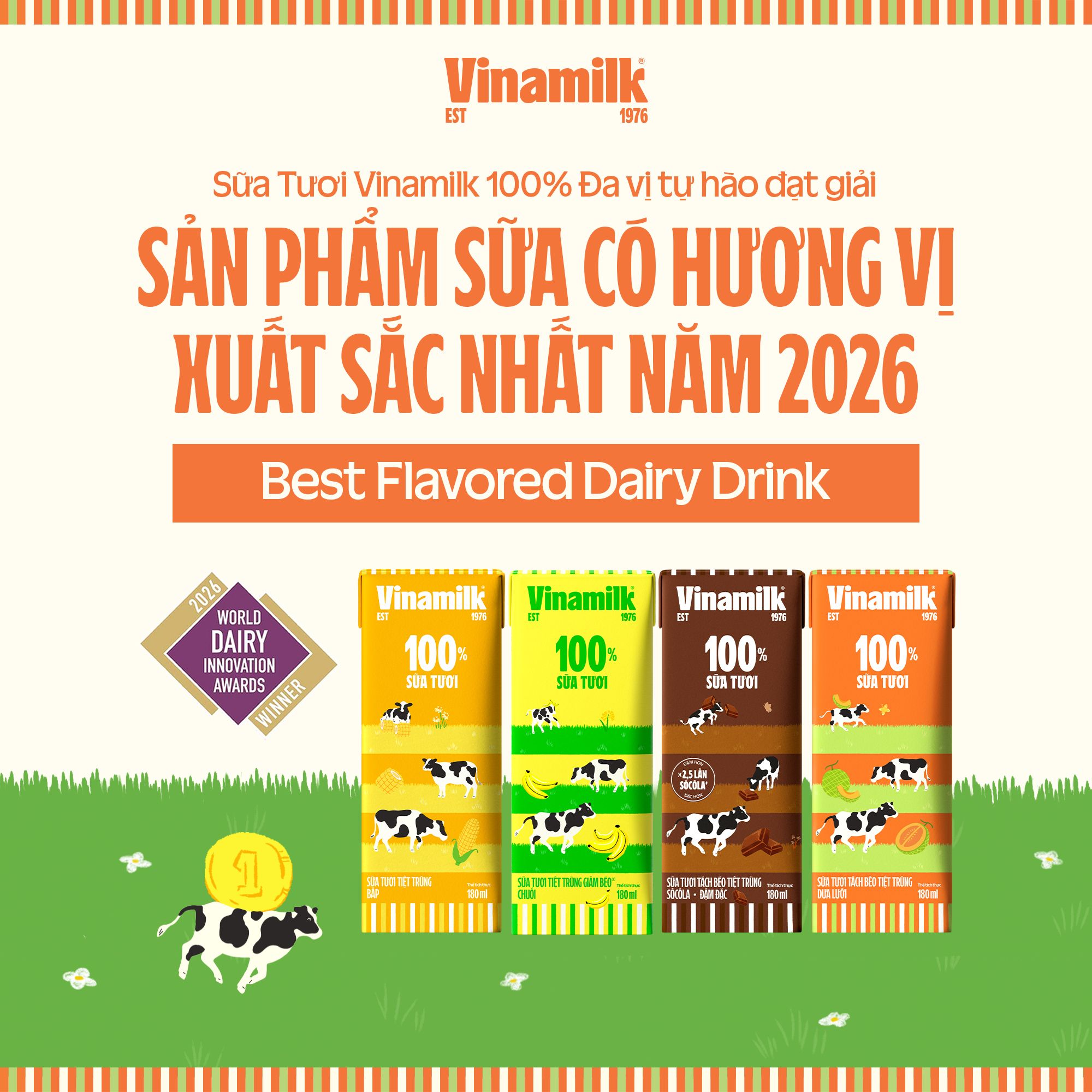 Vinamilk gây bất ngờ lớn khi giành chiến thắng áp đảo với 5 hạng mục giải thưởng