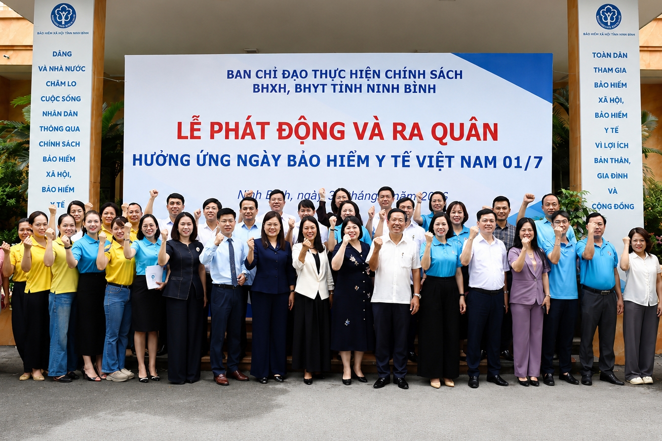 Ninh Bình phát động chiến dịch lan tỏa chính sách bảo hiểm y tế vì an sinh bền vững
