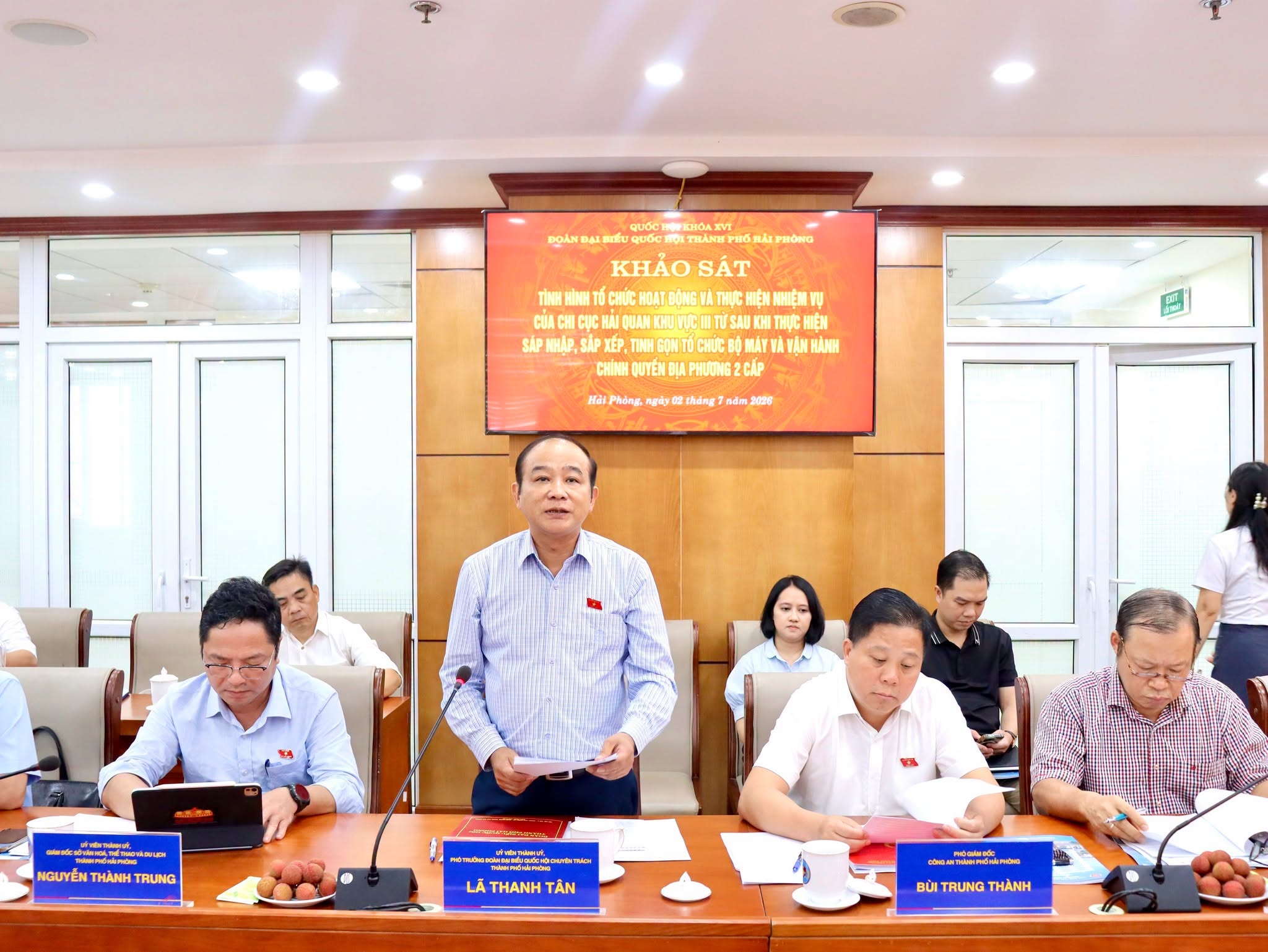 Đoàn đại biểu Quốc hội TP. Hải Phòng làm việc với Hải quan khu vực III