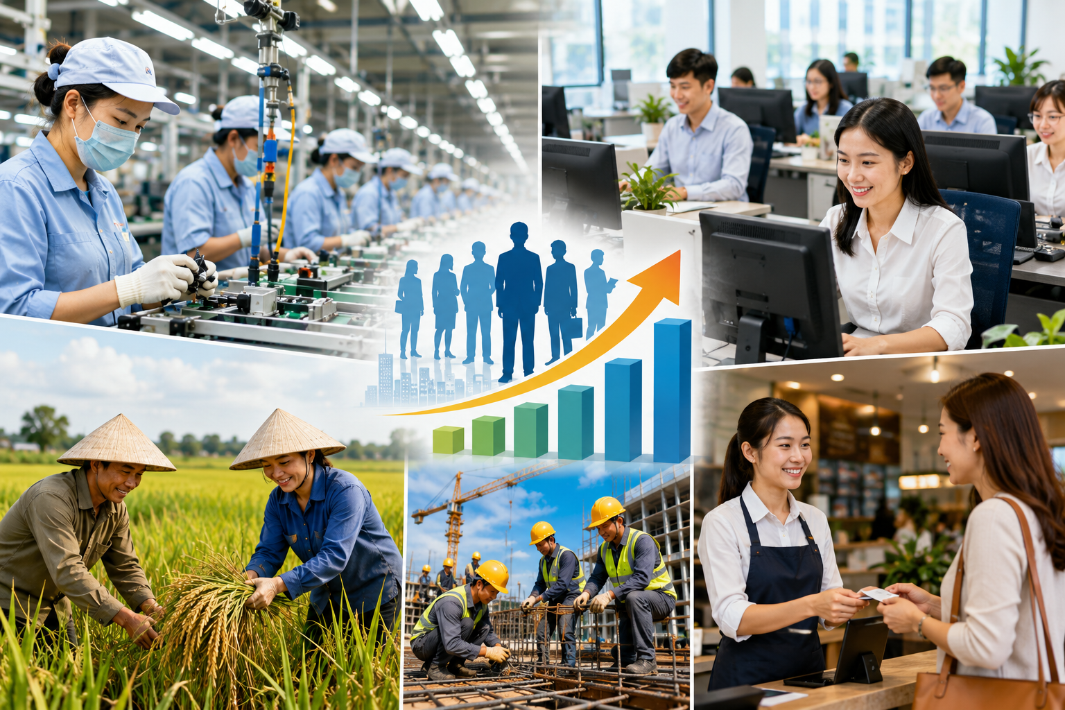 Thị trường lao động phục hồi, thu nhập bình quân đạt 9 triệu đồng/tháng Thị trường lao động phục hồi, thu nhập bình quân đạt 9 triệu đồng/tháng