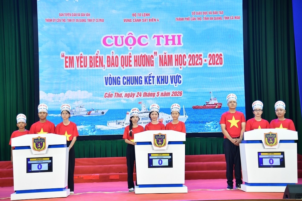 Cảnh sát biển tổ chức thành công 32 cuộc thi “Em yêu biển, đảo quê hương”
