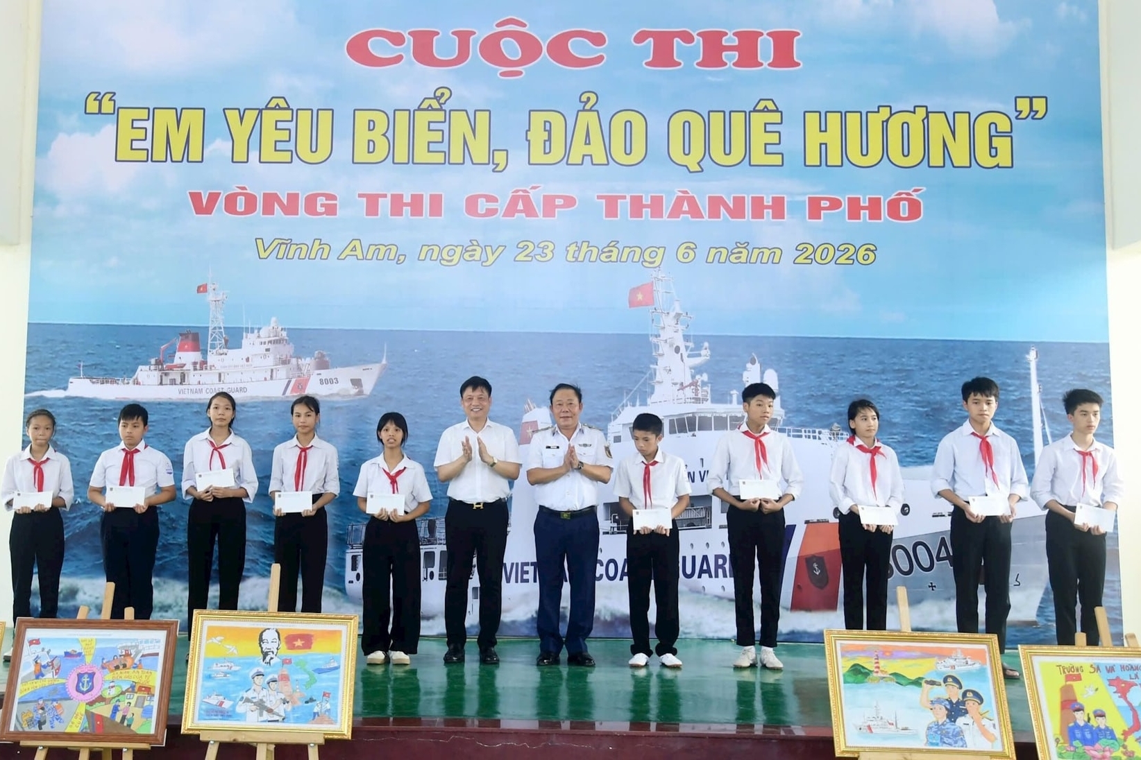 Bộ Tư lệnh Vùng Cảnh sát biển 1 tổ chức cuộc thi "Em yêu biển, đảo quê hương"